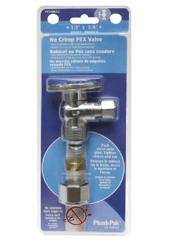 Plumb Pak PP2886EZ Quarter Turn Angle Valve, Chrome Plated For Cheap - Image 2