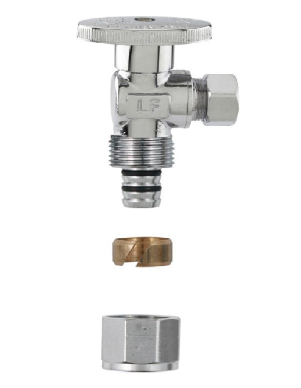 Plumb Pak PP2886EZ Quarter Turn Angle Valve, Chrome Plated For Cheap
