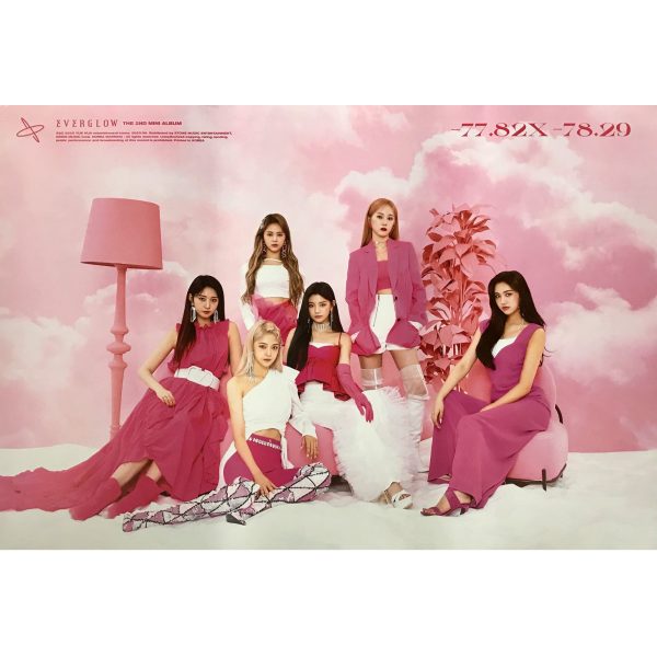 에버글로우 | EVERGLOW | 2ND MINI ALBUM [-77.82 X -78.29] | (-78.29 VER.) POSTER ONLY Sale