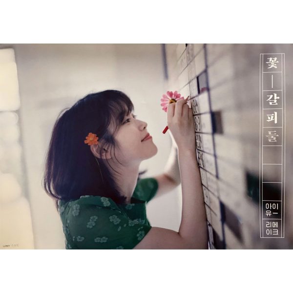 아이유 | IU | 2ND REMAKE ALBUM [ FLOWER MARK 2 ] | (GREEN VER.) POSTER ONLY For Sale