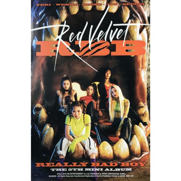 레드벨벳 | RED VELVET | 5TH MINI ALBUM [ RBB - REALLY BAD BOY ] | POSTER ONLY Online Sale